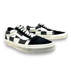 Vans Old Skool Shoes Womens 8.5 Oversized Checkerboard Black White Skateboard